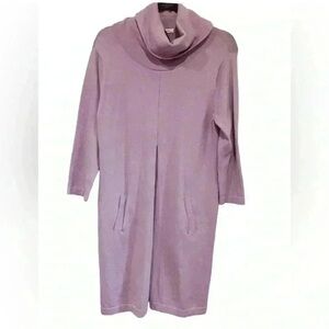 Tyler Boe Kim Cashmere Blend Sweater Dress in Lilac/Purple